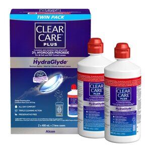 CLEAR CARE PLUS Contact Lens3s Cleaning & Disinfecting 2 x 480 ml